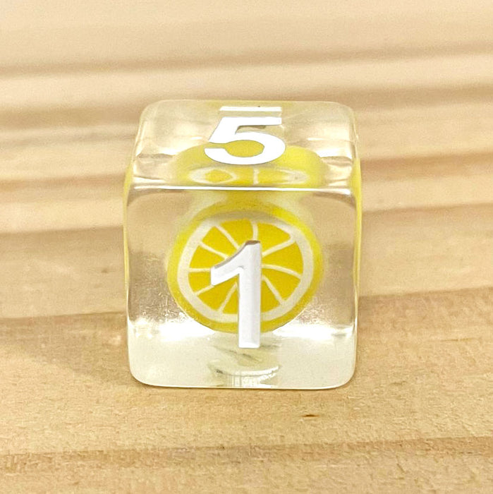 lemon fruit dice set