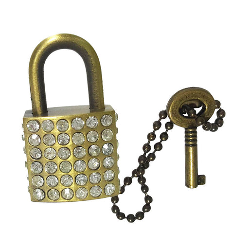 faux crystals miniature lock