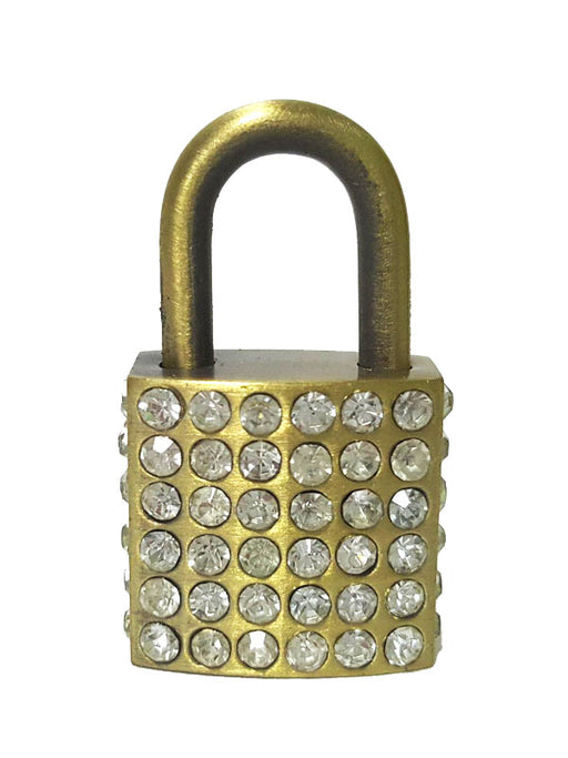 faux crystals miniature lock