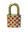 faux mix crystals miniature lock