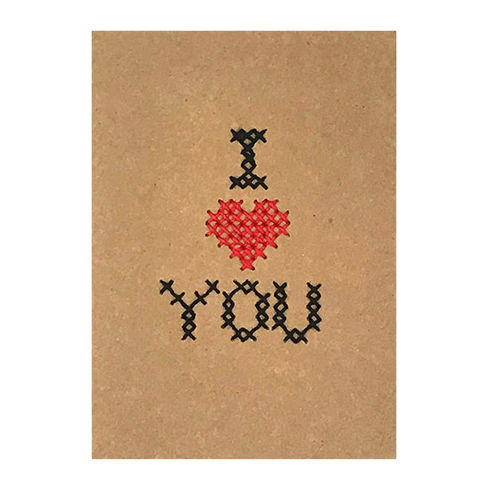 custom cross stitch card