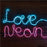make your own neon light blue
