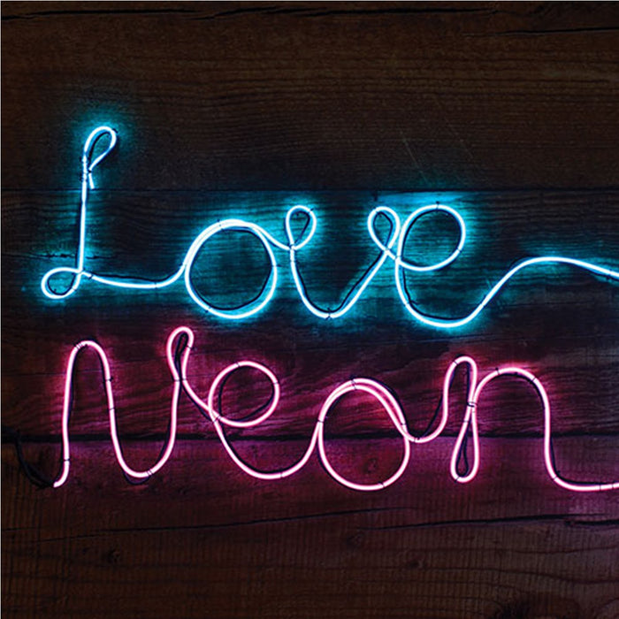 make your own neon light white