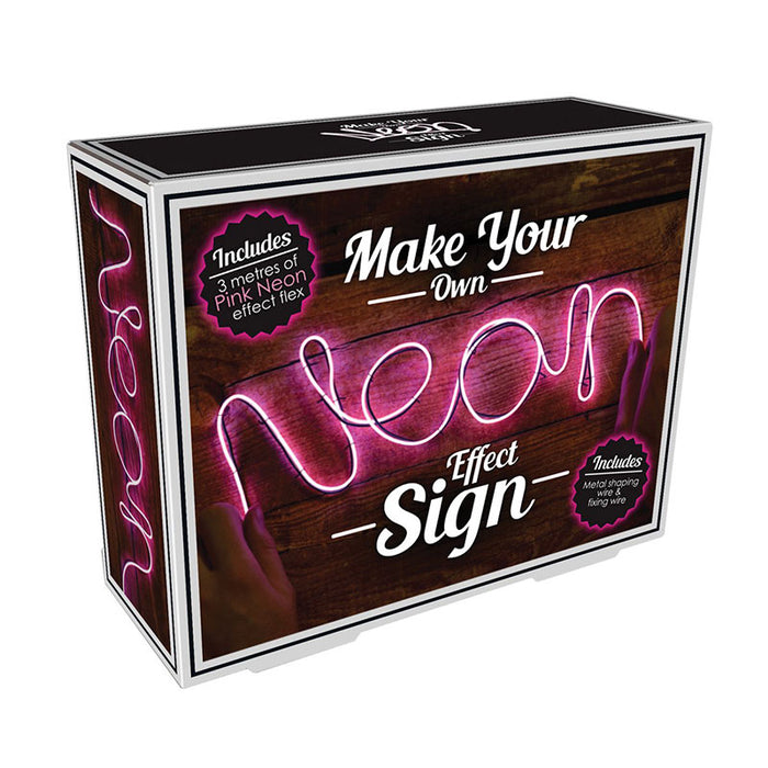 make your own neon light pink