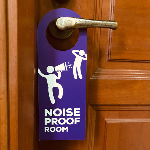 noise proof room doorsign