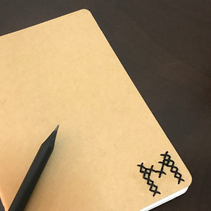 custom cross stitch notebook