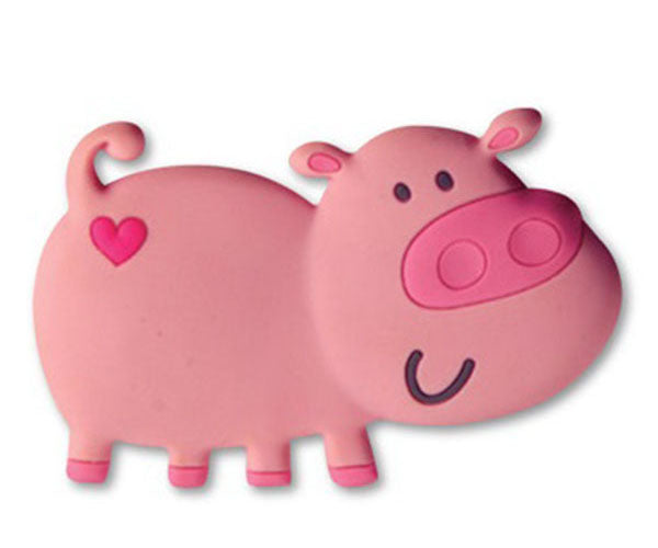 oink pig fridge magnet