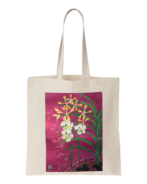 orchid tote bag