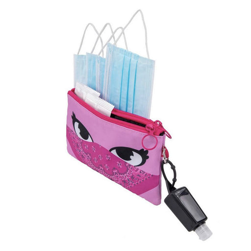 pink bandit face masks pouch