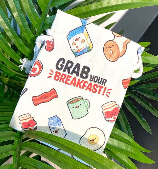 grab your breakfast drawstring pouch