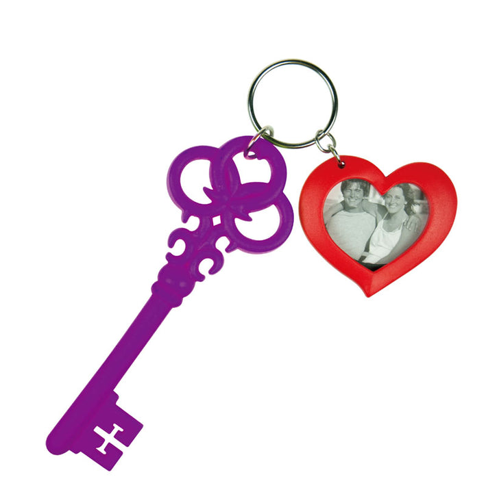 heart photo keyring