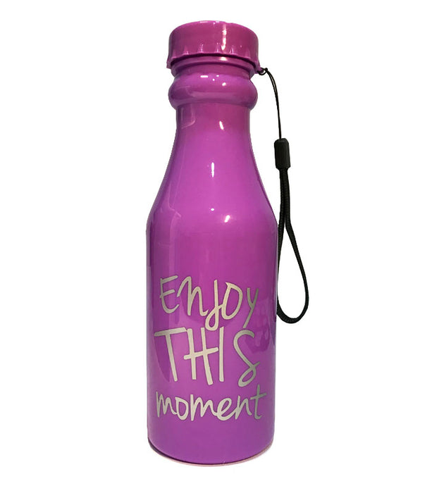 purple water bottle