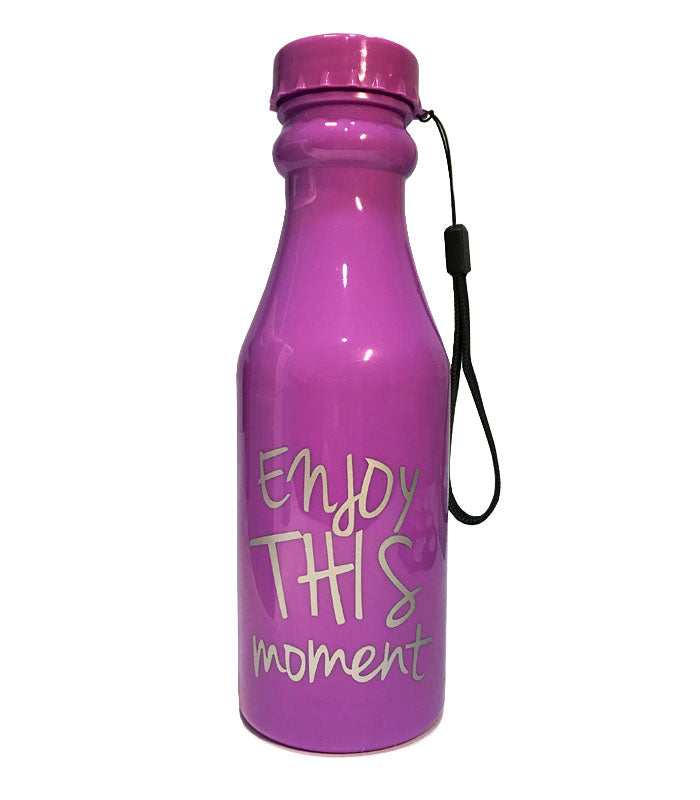 purple water bottle