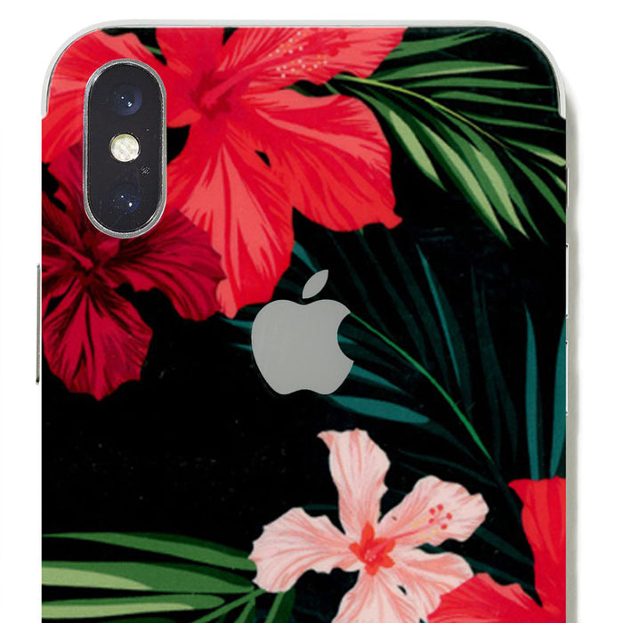 red floral skin