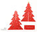 red christmas tree card