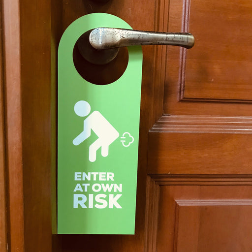 enter at own risk doorsign