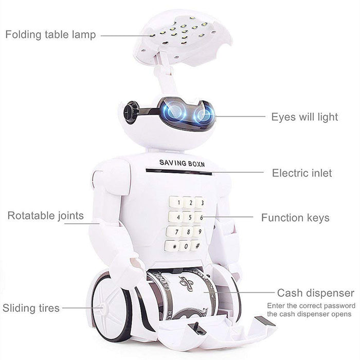 robot lamp & money bank