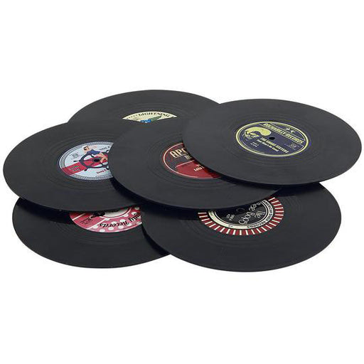 rockabilly vinyl coasters