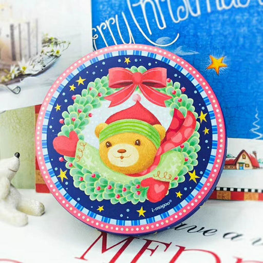 bear round gift tin