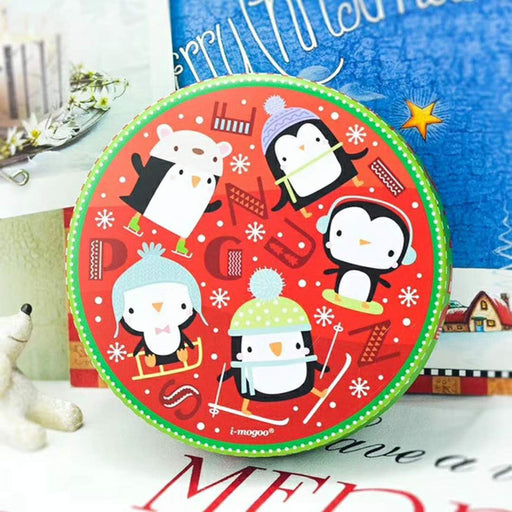 penguin round gift tin