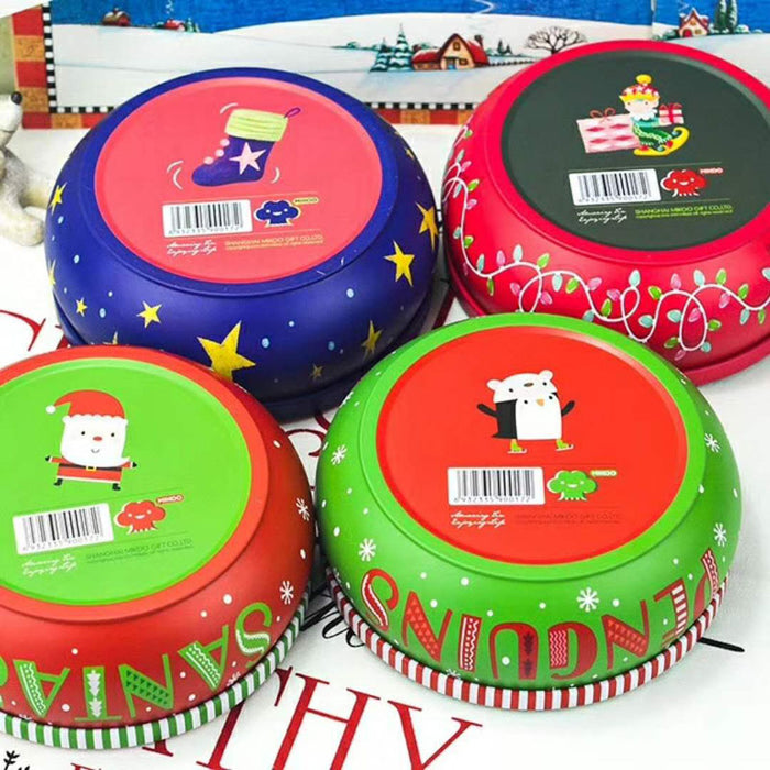 bear round gift tin