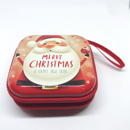 santa tin pouch