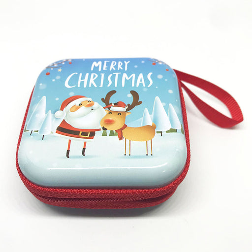 santa reindeer tin pouch