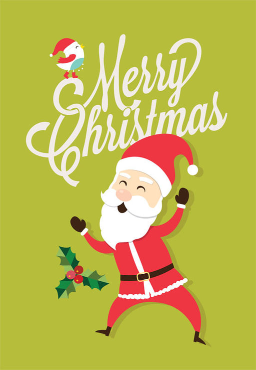 merry christmas santa card