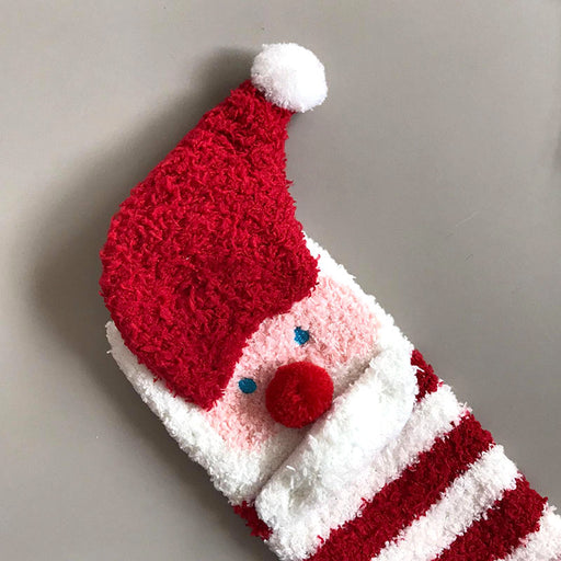 santa stripes socks