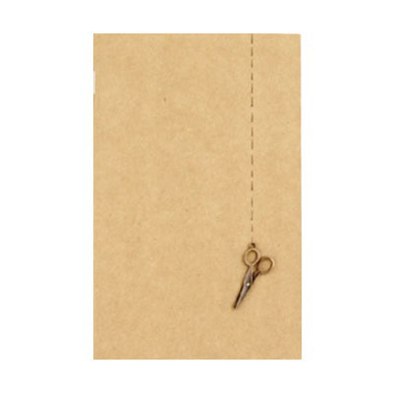 scissors charm notebook