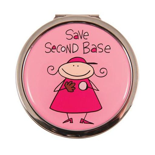 save second base compact mirror