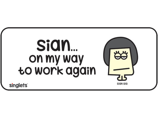 sian sia car decal