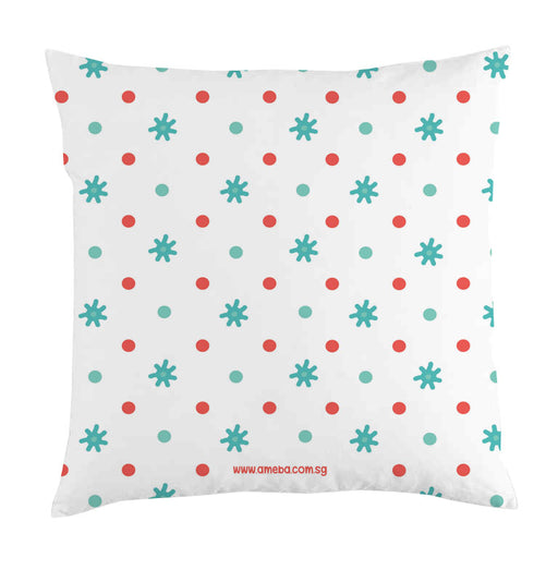 snowman motif cushion