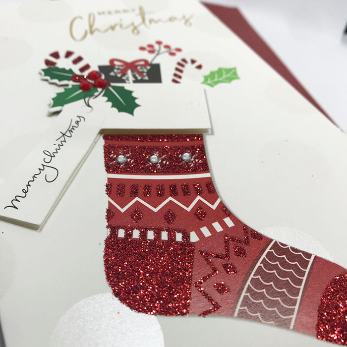 christmas socks card