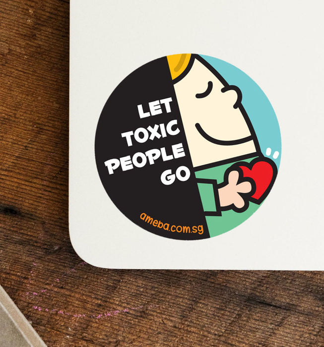 toxic people sticker