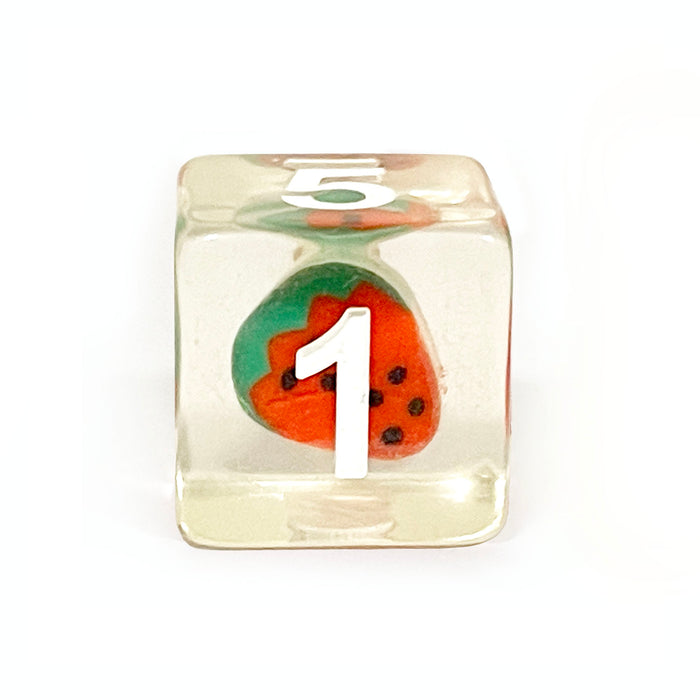 strawberry fruit dice set