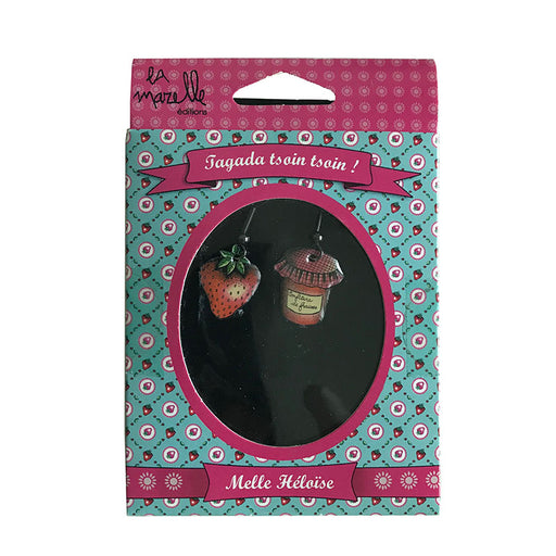 la marelle jam & strawberry earrings