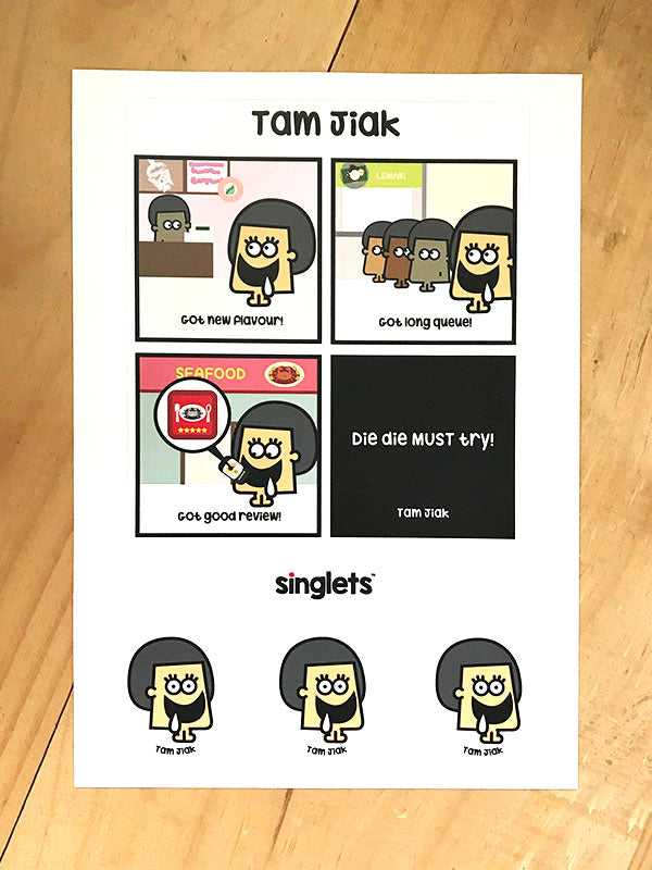 tam jiak sticker set