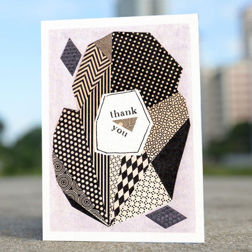 thank you patterns greeting card