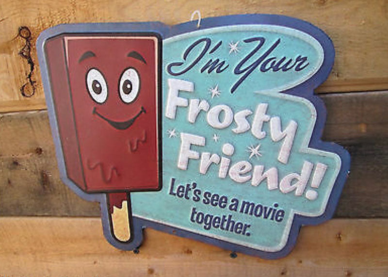 frosty friend retro sign