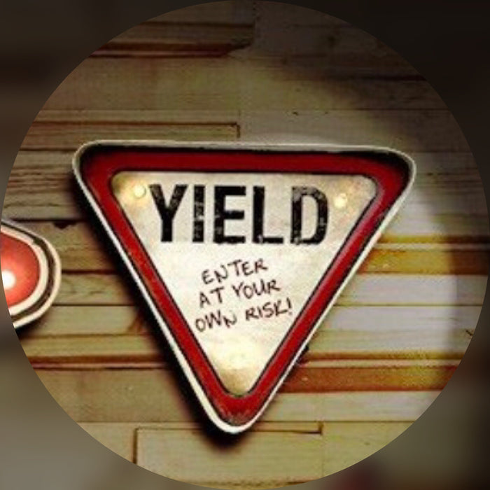 yield retro sign