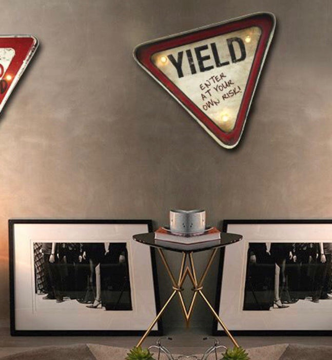 yield retro sign