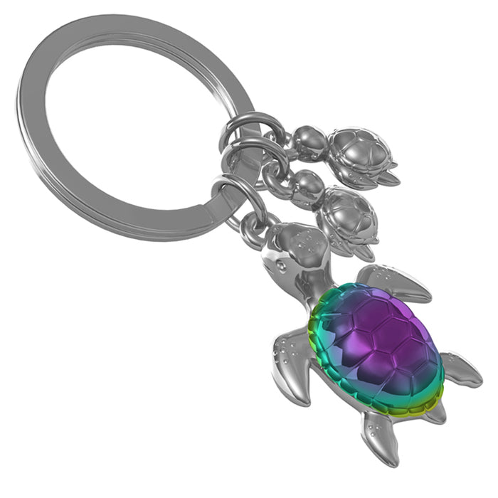 turtle family keyring