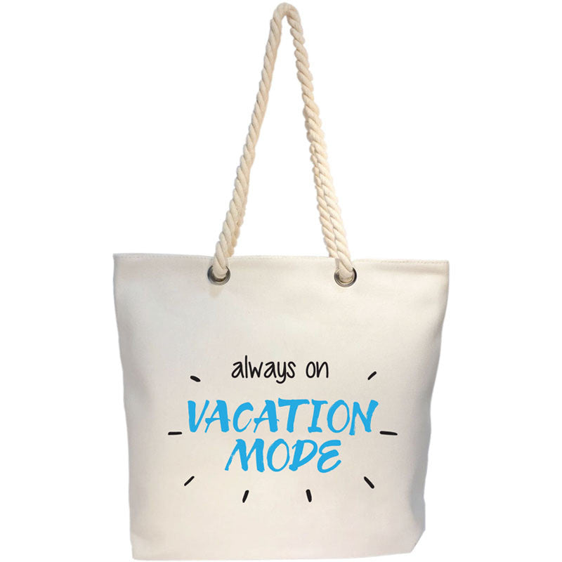 vacation canvas bag