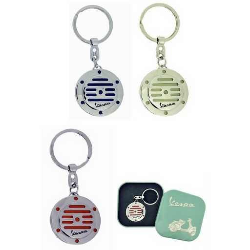 vespa chrome horn keyring