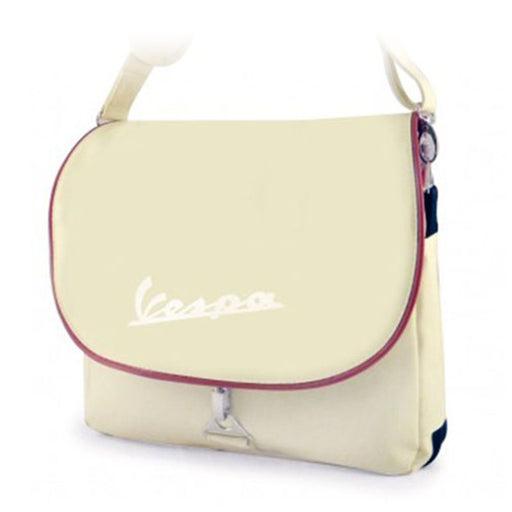 vespa messenger bag cream