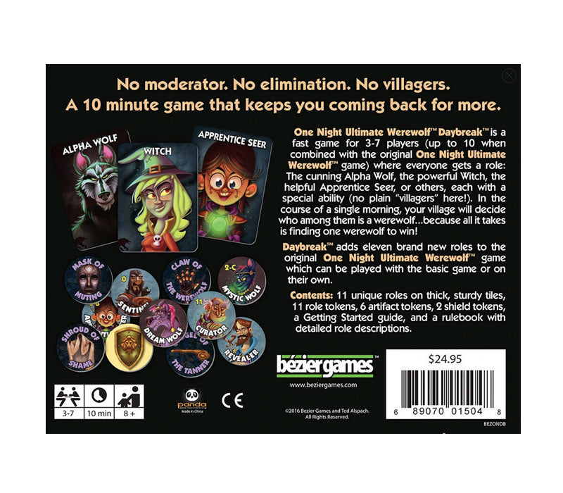 one night ultimate werewolf daybreak game