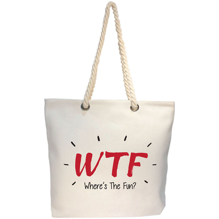 wtf canvas bag