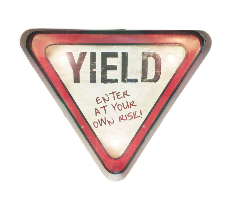 yield retro sign