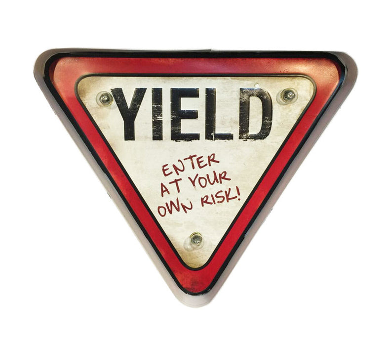 yield retro sign